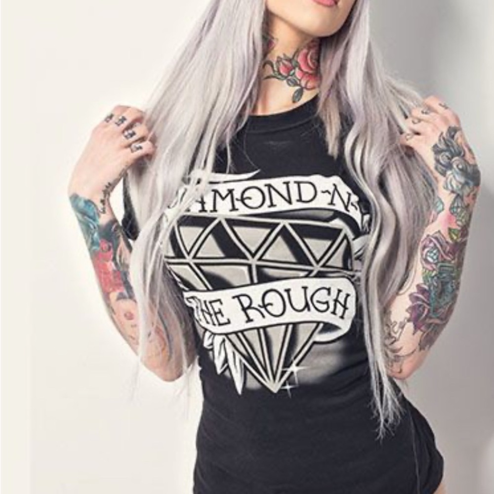 4/$20 Dirty Shirty “Diamond n the rough” shirt